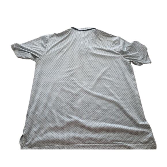 Peter Millar Mens Polo Shirt XL Blue Summer Comfort Skull Pattern Short Sleeve - Picture 10 of 11